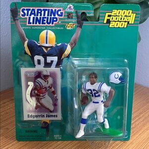 Starting Lineup Edgerrin James Indianapolis Colts Figure 2000 - White & Blue